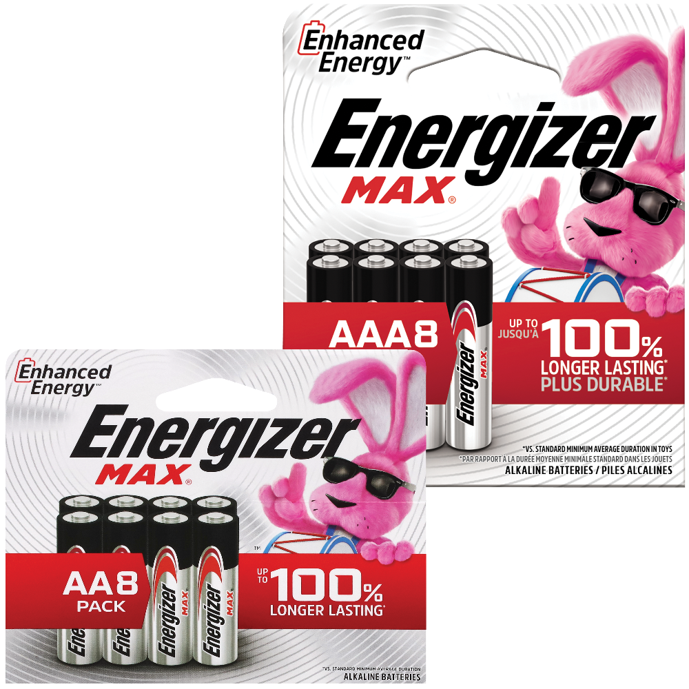 Energizer Max AA or AAA Batteries