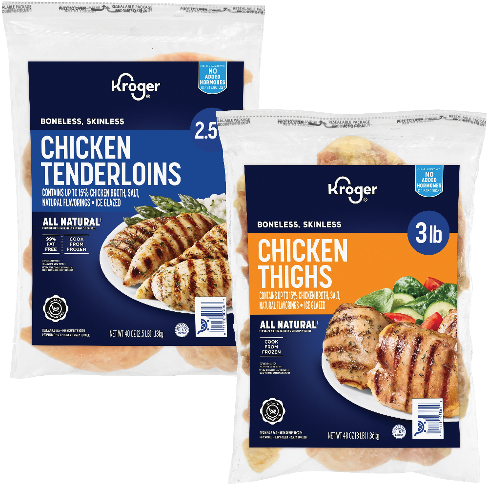 Kroger Boneless Chicken Thighs, Tenders or Cutlets