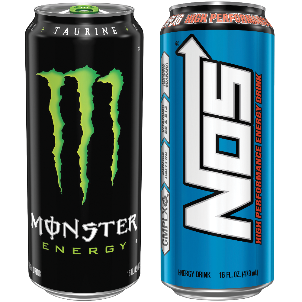 Monster or Nos Energy Drink