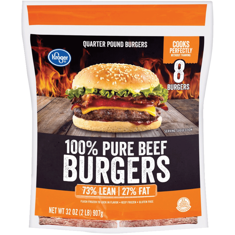 Kroger 73% Lean Beef Burgers
