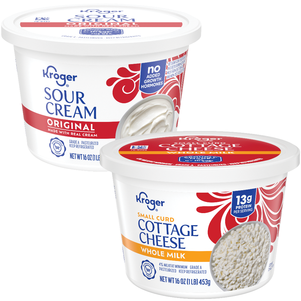 Kroger Sour Cream, Cottage Cheese or Dip