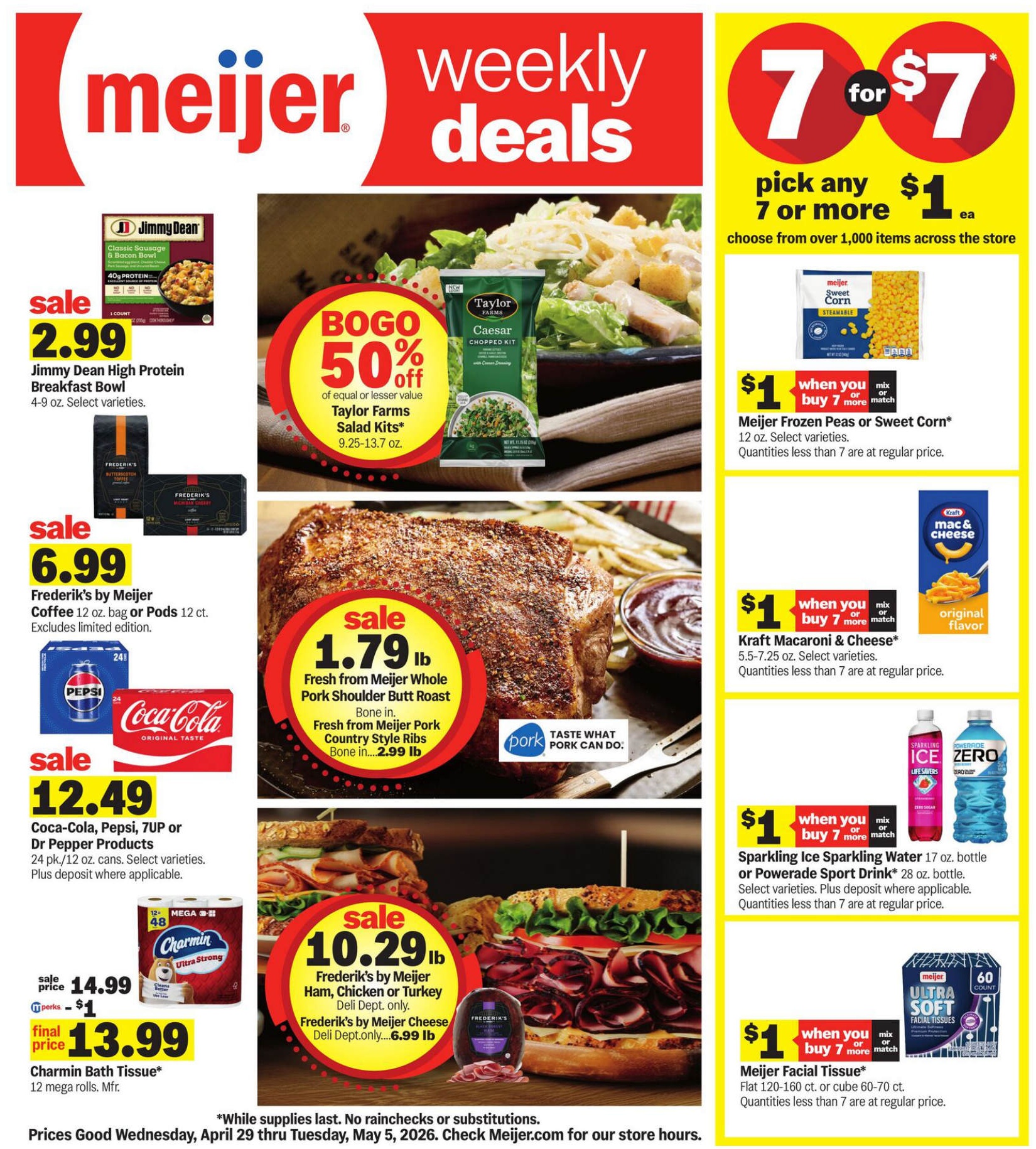 Meijer Weekly Ad Page 1