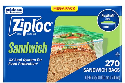 Ziploc 270-ct. sandwich food storage bags