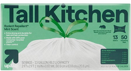 up&up™ 50-ct. 13-gal. tall kitchen trash bags