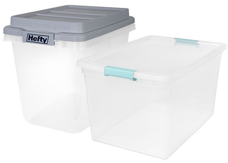 Brightroom & Hefty plastic tubs & totes