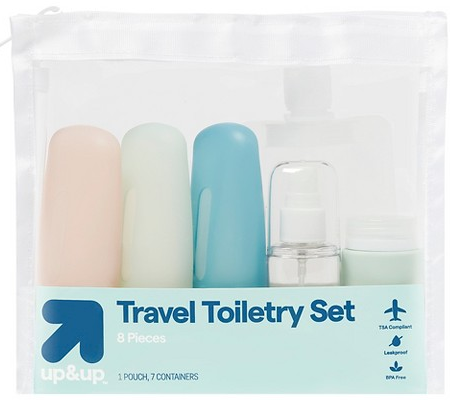 up&up 8-pc. travel toiletry set