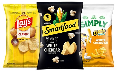 Select Lay’s, Smartfood & Simply snacks