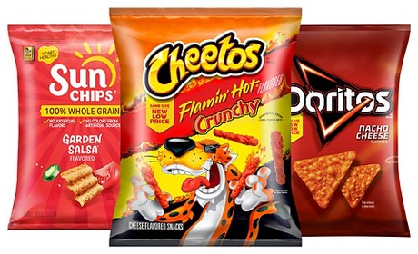 Select Doritos, Cheetos & SunChips snacks