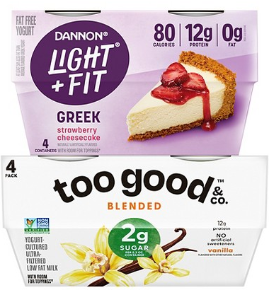 Too Good & Light+Fit 4-ct. yogurt