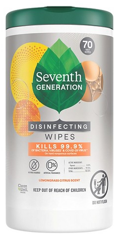 Seventh Generation 70-ct. disinfecting wipes