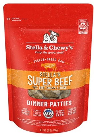 Stella & Chewy’s Stella’s Super Beef dinner patties 5.5-oz. dog food