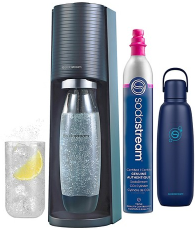 SodaStream Terra sparkling water maker, bottles & flavors