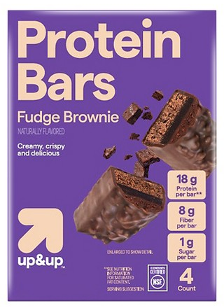 up&up Protein Bar Fudge Brownie - 4ct
