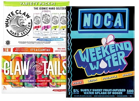 Select White Claw, Noca & more 12-pk. hard seltzers