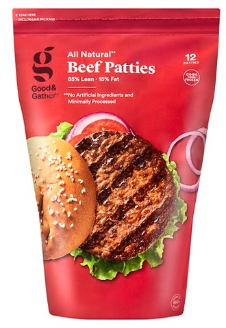 Select Good & Gather Frozen Burger Patties