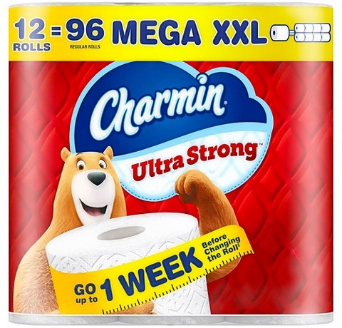 Charmin Ultra Strong 12-ct. Mega XXL toilet paper rolls