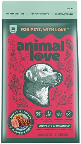 Animal Love 5-lb. beef, sweet potato & blueberry recipe dry dog food