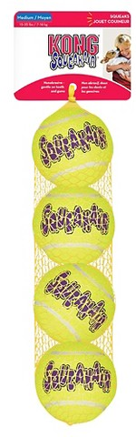 KONG SqueakAir 4-ct. tennis ball dog toys