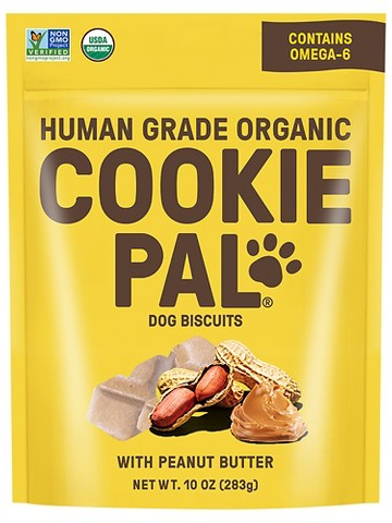 Cookie Pal 10-oz. organic peanut butter dog treats