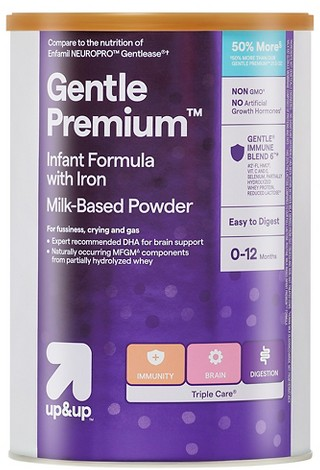 up&up 34-oz. gentle premium infant formula