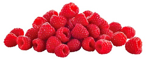 Select fresh raspberries