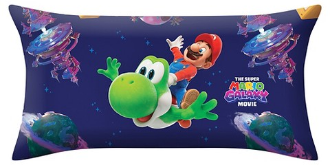 The Super Mario Galaxy Movie soft density bed pillow