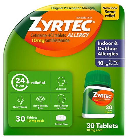Select allergy relief items