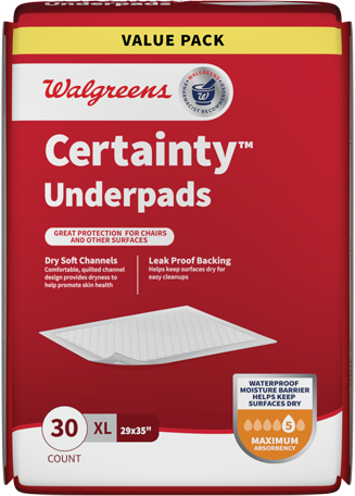 30-Pack Walgreens Certainty™ Underpads