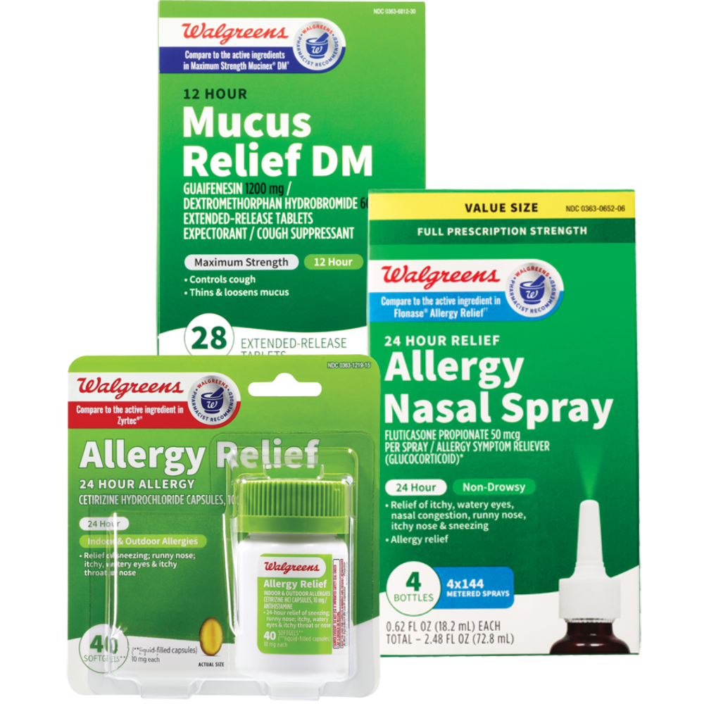 Walgreens Allergy, Cold & Flu Relief or Immune Support