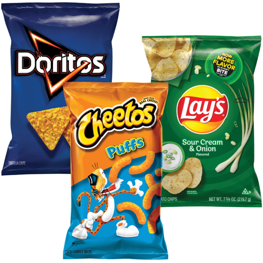 Cheetos, Doritos, Lay's or Ruffles