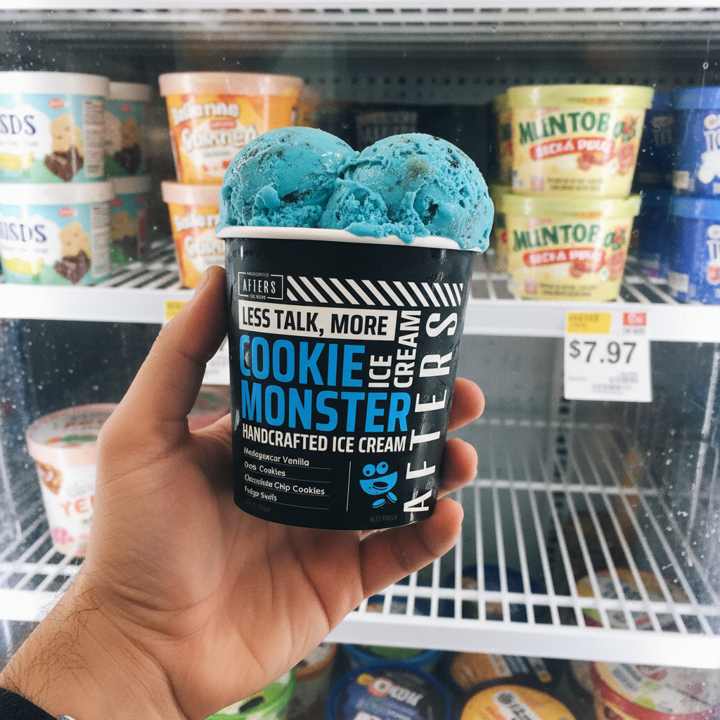 Costco August food find 8: Afters Cookie Monster Ice Cream Sandwiches