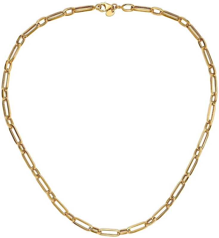 14kt Yellow Gold Paperclip Necklace