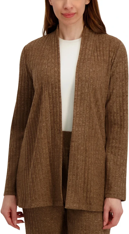 Andrew Marc Women's Rib Knit Open Cardigan