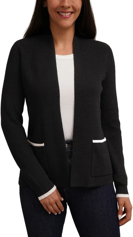 Cyrus Women's Contrast Trim Cardigan