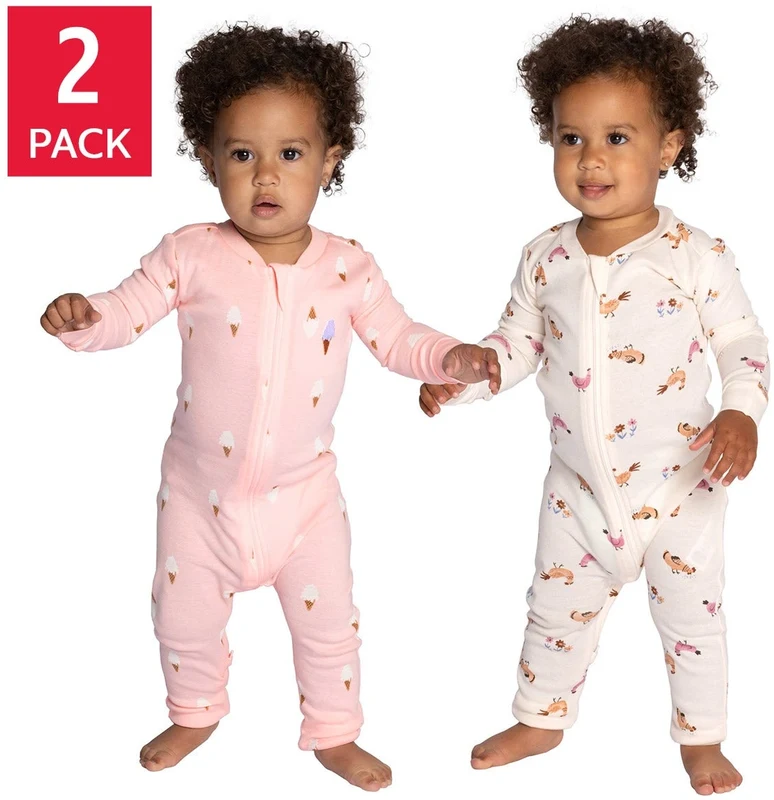 Pekkle Baby 2-pack Cotton Sleepers