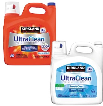 Kirkland Signature UltraClean Fresh Scent AND/OR Free & Clear Liquid Laundry Detergent