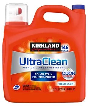 Kirkland Signature Ultra Clean HE Liquid Laundry Detergent, 146 loads, 194 fl oz