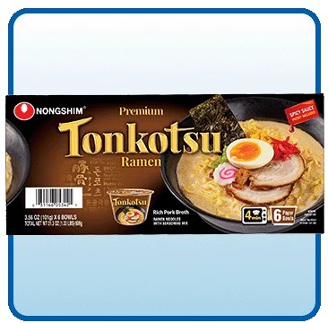 Nongshim, Tonkotsu Ramen Bowl, 6-Count