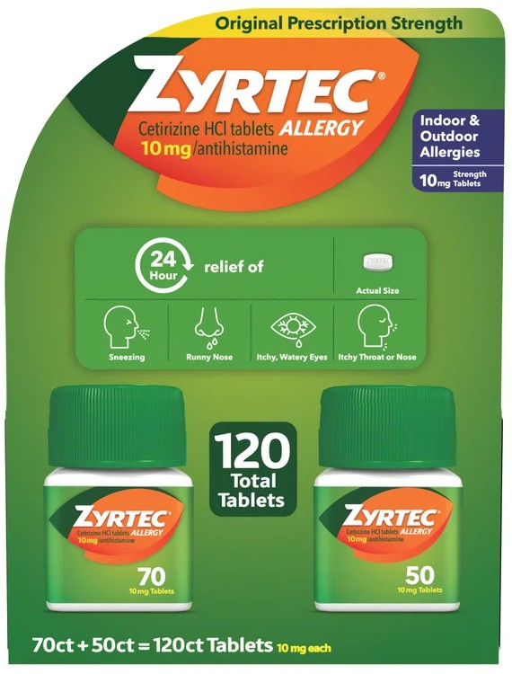Zyrtec 24HR Allergy Tablets