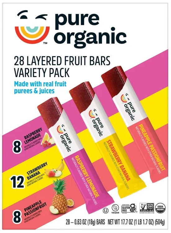 Pure Organic Layered Fruit Bars