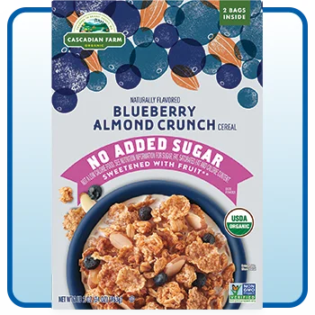 Cascadian Farm Organic Blueberry Almond Crunch Cereal 2/17 oz