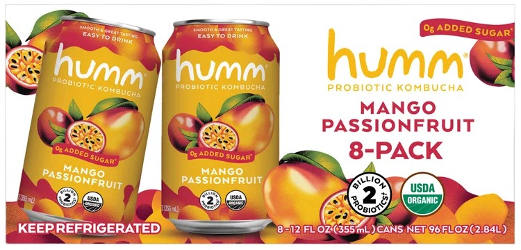 Humm Organic Mango Passionfruit Kombucha