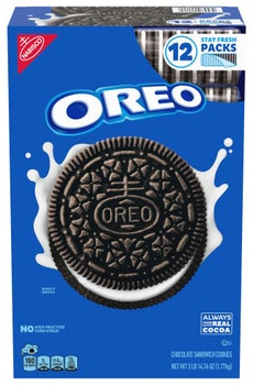 OREO Chocolate Sandwich Cookies, Stay Fresh Packs, 12-Count