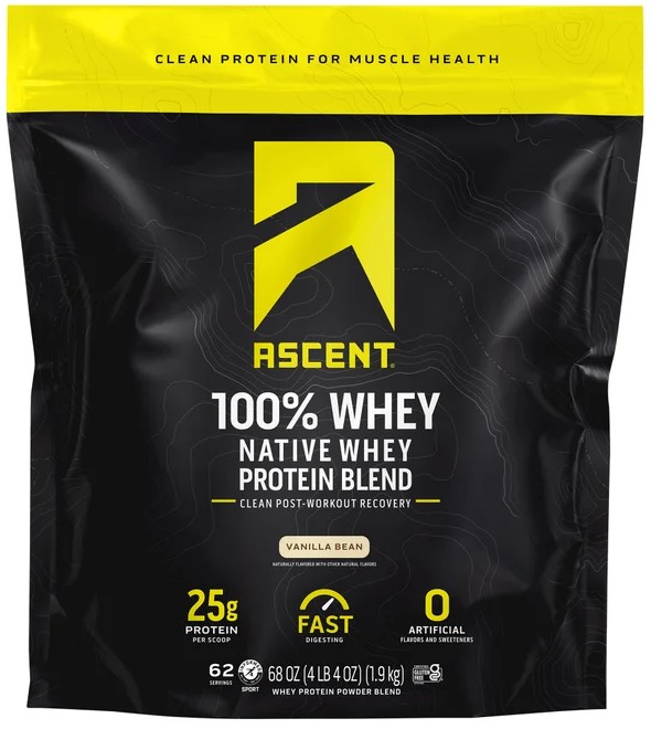 Ascent 100% Native Whey Protein Blend