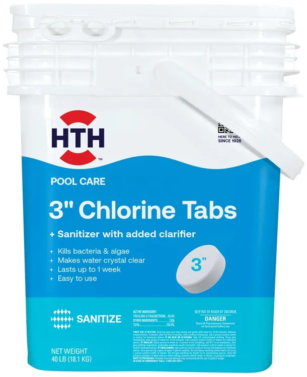 HTH 3" Chlorine Tabs