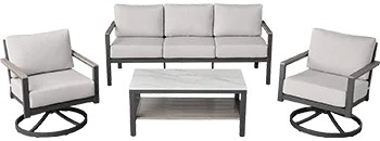 Agio Nicolet 4-Piece Outdoor Patio Seating Set