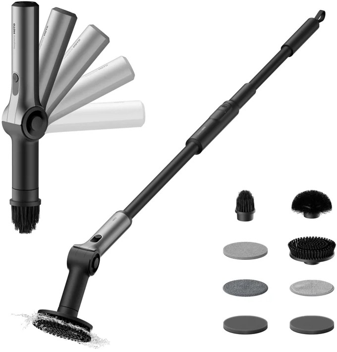 HOTO Flexi Cordless Spin Scrubber