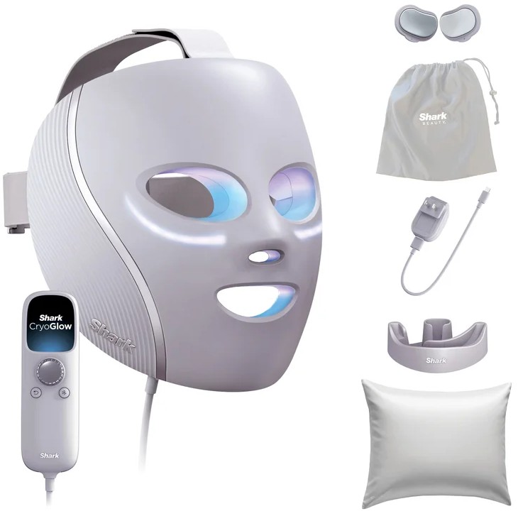 Shark CryoGlow Under-Eye Cooling+LED Anti-Aging and Skin Clearing Face Mask