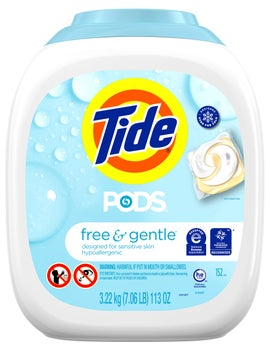 Tide Pods Laundry Detergent Pods, Free & Gentle, 152-count