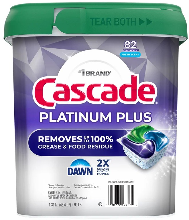 Cascade Platinum Plus Dishwasher Detergent Pods